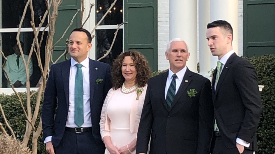 Με τον σύντροφό του στην Ουάσινγκτον ο πρωθυπουργός της Ιρλανδίας