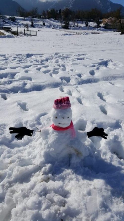Πρώτη φορά χιόνια, μήνα Απρίλιο, στο Καϊμακτσαλάν!