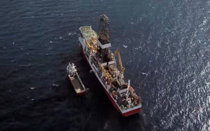 Δυτικά της Πάφου το τουρκικό γεωτρύπανο "Πορθητής"