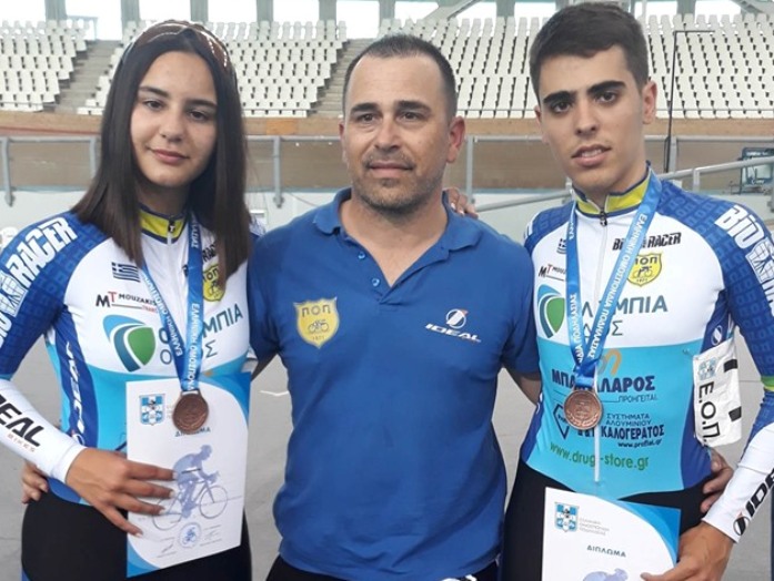 Ποδηλατικός Όμιλος Πατρών: Χάλκινα για τους Κάρλου - Λουκόπουλο στο Πανελλήνιο Πρωτάθλημα πίστας