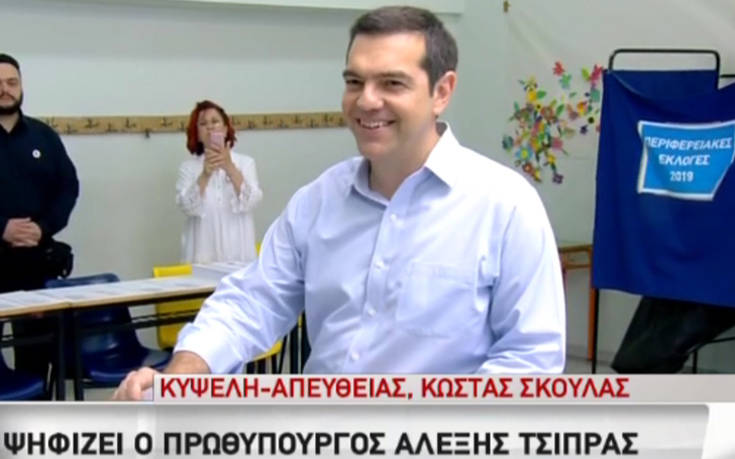 Εκλογές 2019: Ψήφισε ο Αλέξης Τσίπρας BINTEO
