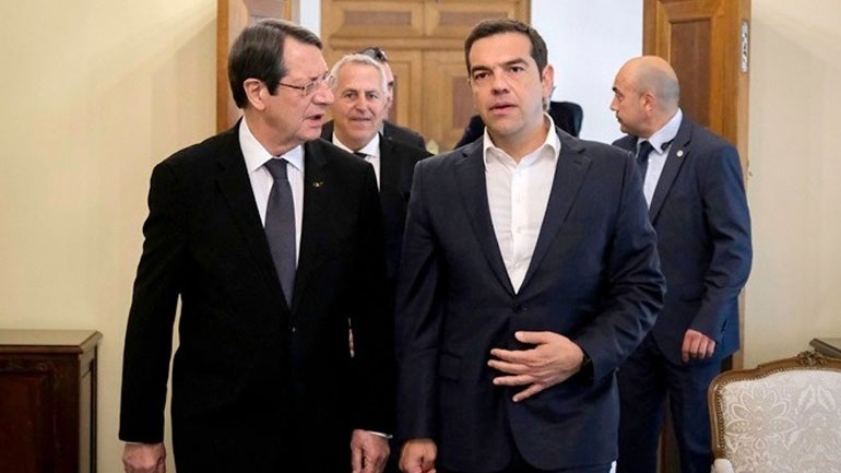 Συνάντηση Αλ. Τσίπρα - Ν. Αναστασιάδη - Μετάβαση στον Στρόβολο για την κηδεία Χριστόφια