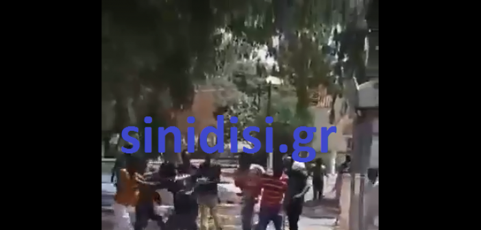Αγρια συμπλοκή μεταναστών στο Μεσολόγγι (ΒΙΝΤΕΟ)