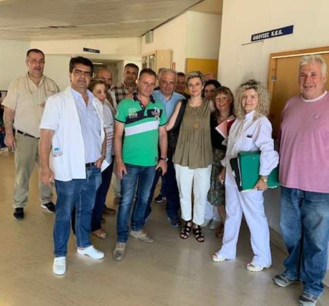 Πάτρα: Στο Νοσοκομείο του Ρίου και το ΠΕΔΥ Αγίου Αλεξίου η Ασπασία Ρηγοπούλου - ΦΩΤΟ