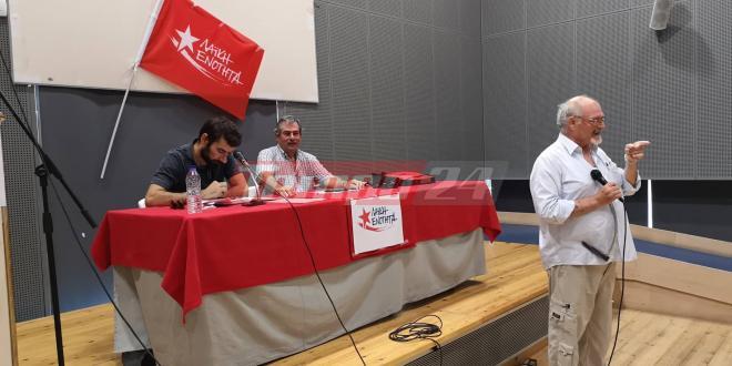 Η προεκλογική συγκέντρωση της ΛΑΕ Αχαΐας στην αγορά Αργύρη (ΦΩΤΟ)