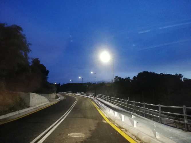 Νέα φωτιστικά Led στον δρόμο προς το Αρχαιολογικό χώρο της Βούντενης