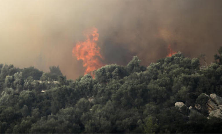 Φωτιά στα Κάτω Δολιανά Αρκαδίας
