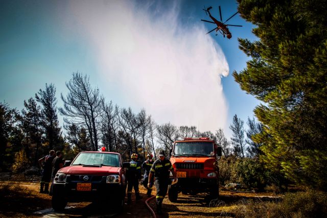Λάρισα: Υπό μερικό έλεγχο η πυρκαγιά στα Άνω Βούναια