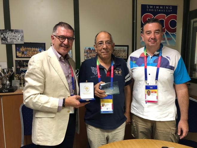 Πάτρα - ΦΩΤΟ: Ο Πρόεδρος της AIPS Europe στα γραφεία της Ο.Ε.