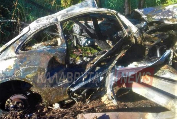 Πατρών - Τριπόλεως: 25χρονος σώθηκε από θαύμα - Eξερράγη το αυτοκίνητο που οδηγούσε (ΦΩΤΟ)