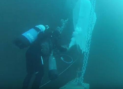 Βίντεο από την τοποθέτηση κυματογράφου στη θαλάσσια περιοχή του Νότιου Λιμένα Πατρών για την παρακολούθηση της διάβρωσης των ακτών, στο πλαίσιο του ευρωπαϊκού έργου TRITON