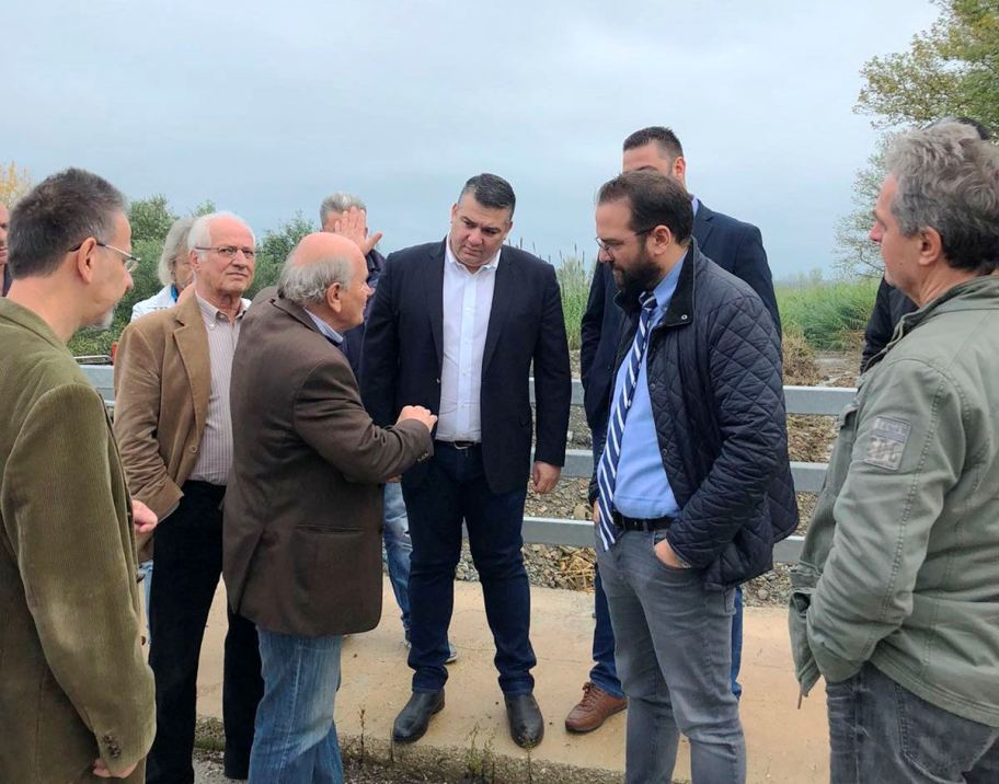 Επίσκεψη Φαρμάκη σε αντιπλημμυρικά έργα στο Αγρίνιο - ΦΩΤΟ