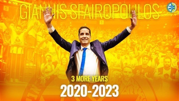 Ανανέωσε ο Σφαιρόπουλος με τη Μακάμπι Τελ Αβίβ