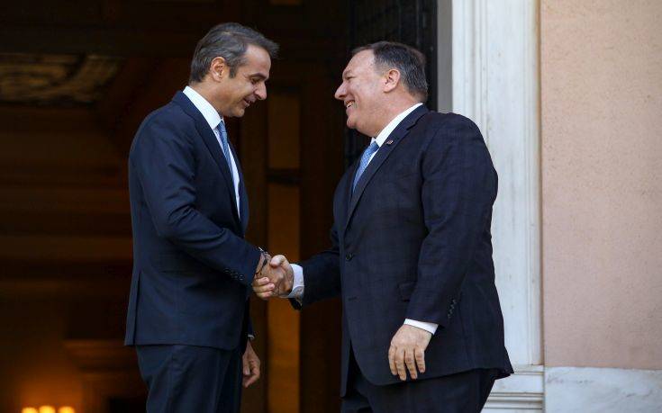 Επιστολή στήριξης του Πομπέο στον Μητσοτάκη