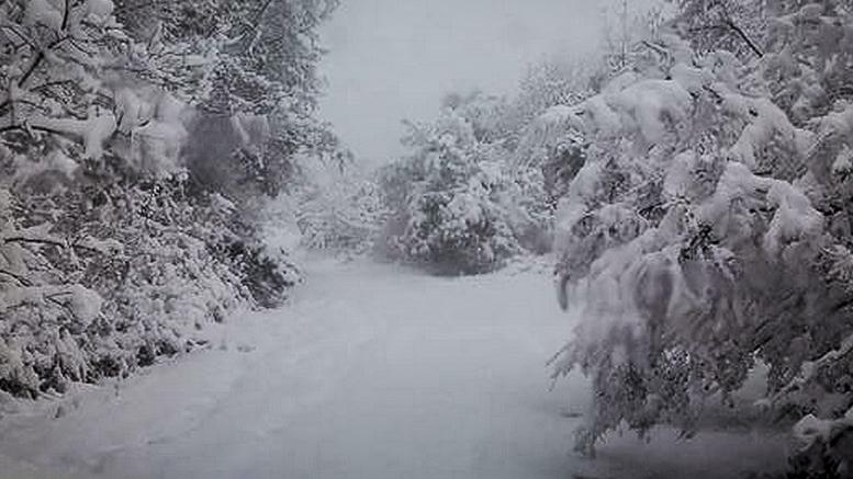 Μόνο το 3% της Ελλάδας καλύπτεται με χιόνια τον Ιανουάριο