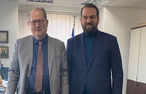 Συνάντηση του Ν. Φαρμάκη με τον Περιφερειάρχη Πελοποννήσου. Π. Νίκα