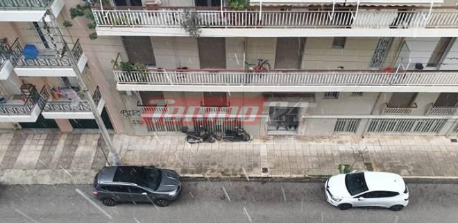 Πάτρα: Καταιγίδα και χαλαζόπτωση - ΒΙΝΤΕΟ