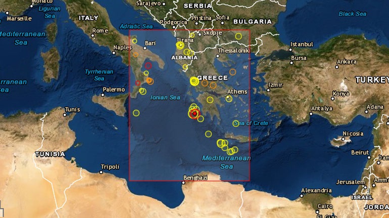 Σεισμός 4,5 Ρίχτερ στη Ζάκυνθο τα ξημερώματα