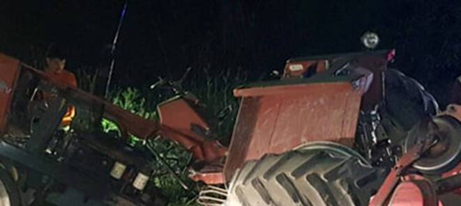 Πύργος: Τρακτέρ κόπηκε στη μέση μετά από σύγκρουση με αγροτικό - ΦΩΤΟ