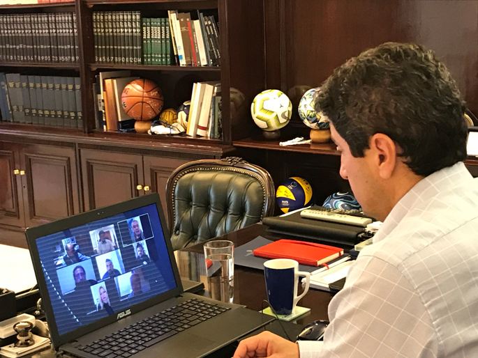 Τηλεδιάσκεψη Αυγενάκη με τη διοίκηση του ΠΕΑΚ Πατρών - Τι συζητήθηκε - ΦΩΤΟ