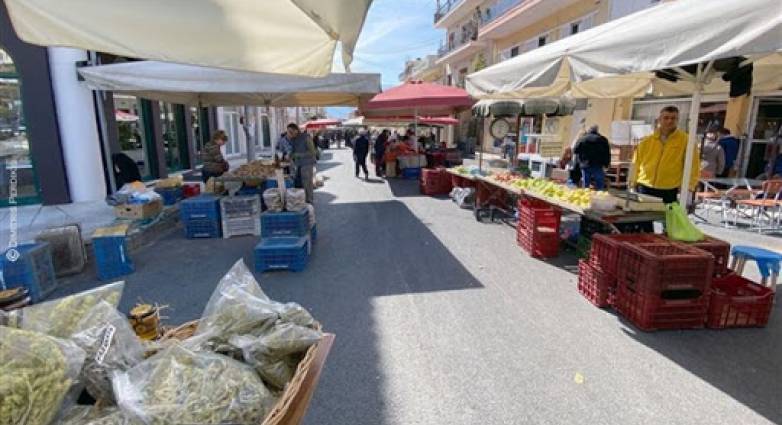 Επαναλειτουργεί και αυτό το Σάββατο η Λαϊκή Αγορά του Αιγίου