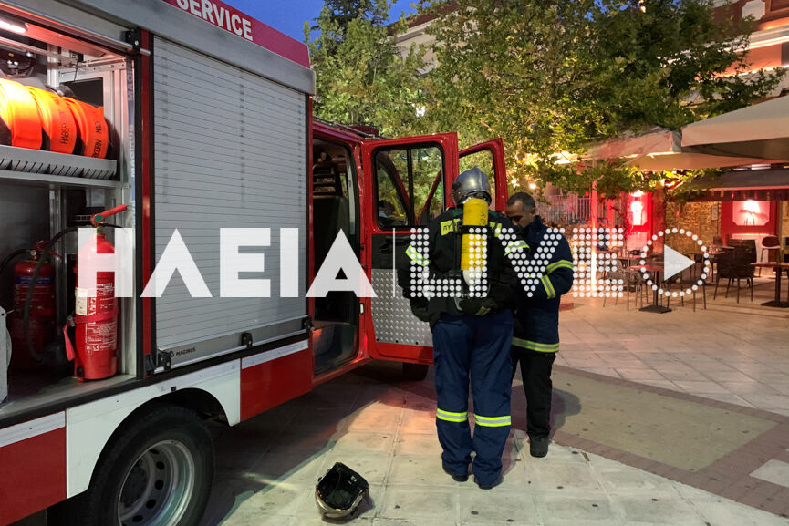 Φωτιά σε καφετέρια στο κέντρο του Πύργου