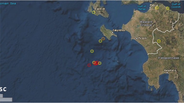 Σεισμική δόνηση 4 Ρίχτερ στο Ιόνιο τα ξημερώματα