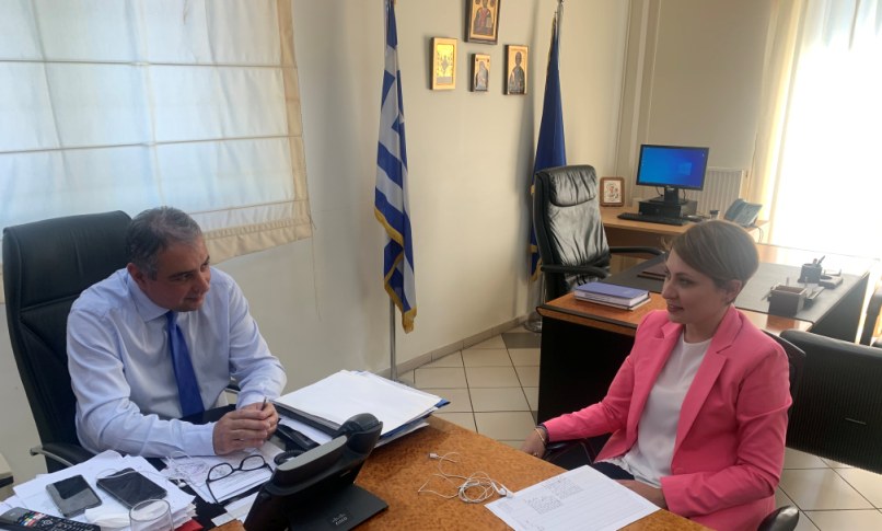 Πάτρα: Συνάντηση Αλεξοπούλου με Διοικητή 6ης ΥΠΕ