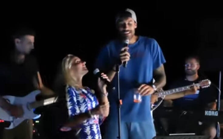 Πρίντεζης και Μπεκατώρου… τα «έσπασαν» τραγουδώντας το «Εμείς» - BINTEO