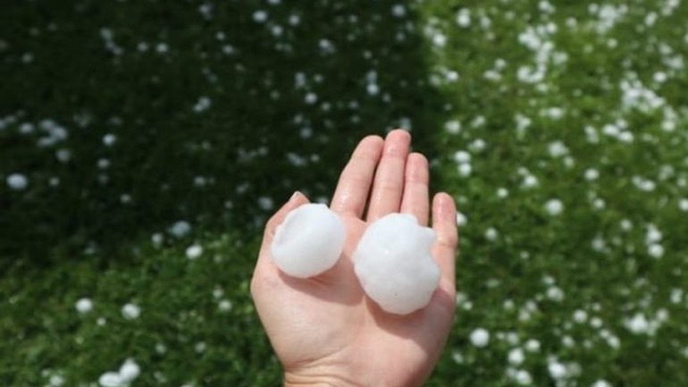 Χαλάζι μεγαλύτερο από καρύδι κατέστρεψε καλλιέργειες και περιουσίες στην Καστοριά