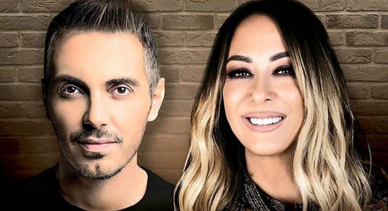 Μιχάλης Χατζηγιάννης και Μελίνα Ασλανίδου στο γήπεδο της Παναχαϊκής