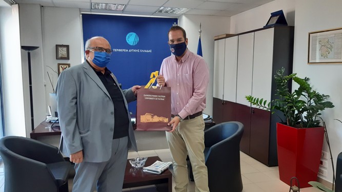 Πάτρα: Στον Περιφερειάρχη ο νέος Πρύτανης του Πανεπιστημίου