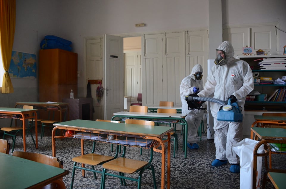 Κορονοϊός - Πάτρα: Απολύμανση στο σχολείο όπου βρέθηκε θετικός ένας μαθητής - Αναστέλλεται η λειτουργία του τμήματος - ΦΩΤΟ