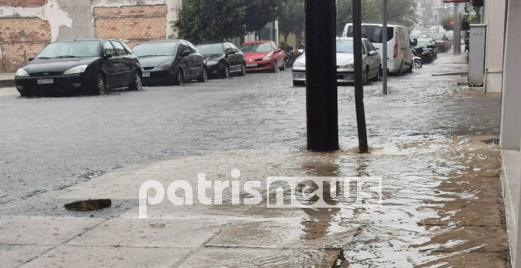 Καταιγίδα στον Πύργο - 40 χιλιοστά βροχής σε περίπου δύο ώρες (ΒΙΝΤΕΟ)
