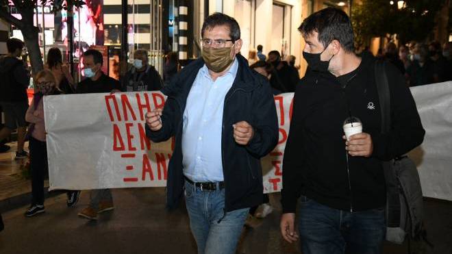 Ο Δήμαρχος Πατρέων στην πορεία του Εργατικού Κέντρου