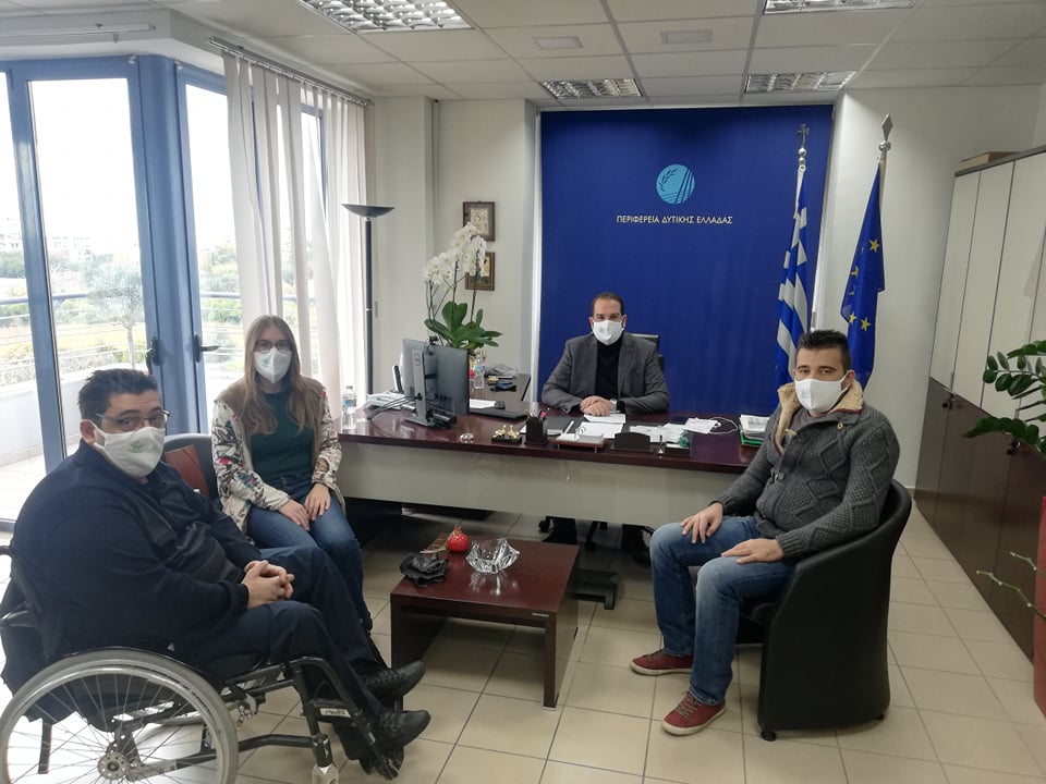 Επίσκεψη αντιπροσωπείας της Π.ΟΜ.Α.με.Α Δυτικής Ελλάδας και Νοτίων Ιονίων Νήσων στον Νεκτάριο Φαρμάκη