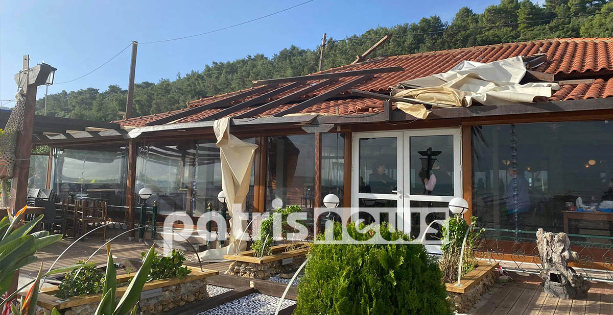 Κατάκολο: Εκτεταμένες ζημιές από ανεμοστρόβιλο και σφοδρή κακοκαιρία