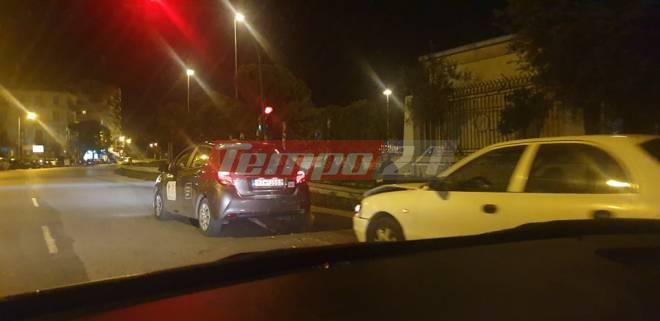 Πάτρα: Τροχαίο στην Όθωνος - Αμαλίας με αυτοκίνητο του ΕΟΔΥ (ΦΩΤΟ)