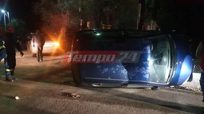 Πάτρα: Από θαύμα γλίτωσε νεαρή οδηγός - Ντεραπάρισε το όχημά της (ΦΩΤΟ)