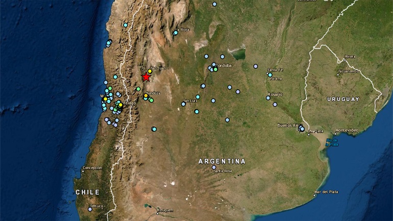 Ισχυρός σεισμός μεγέθους 6,6 Ρίχτερ στο Σαν Χουάν της Αργεντινής