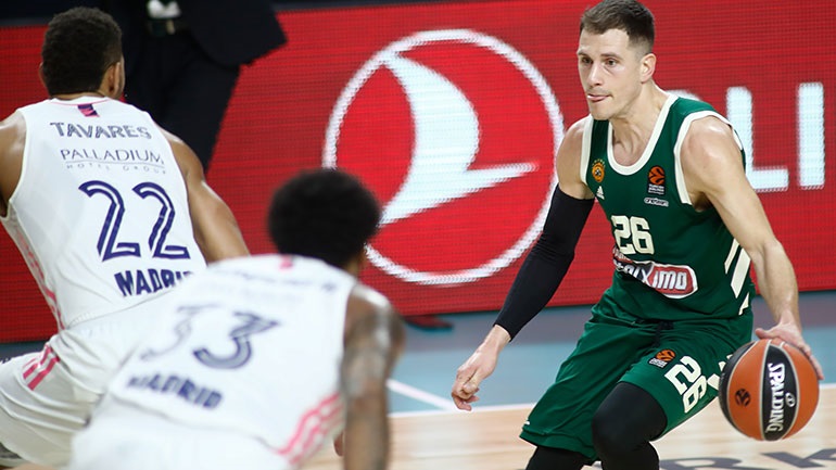 Ήττα για τον Παναθηναϊκό στη Μαδρίτη, 76-66 η Ρεάλ