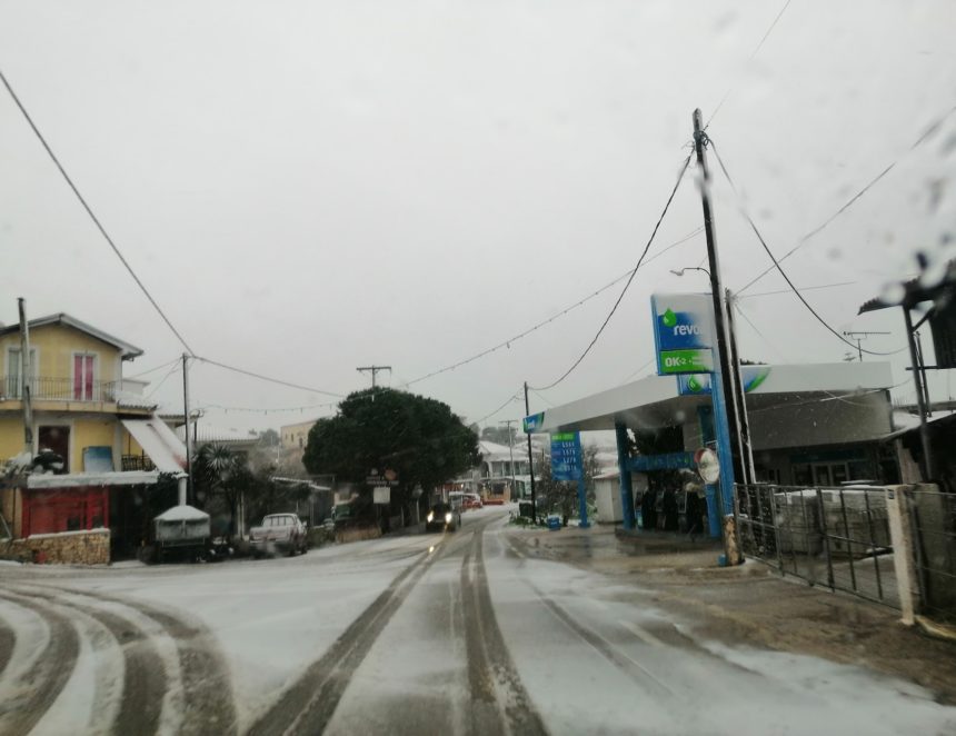 Η “Μήδεια” έφερε χιονόπτωση και στη Ζάκυνθο - Κλειστά τα σχολεία ΦΩΤΟ