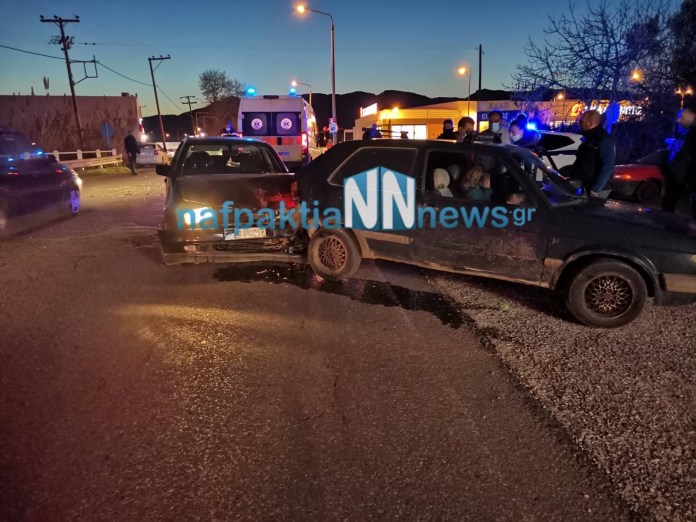 Ναύπακτος: Σύγκρουση δύο οχημάτων με τραυματισμό δύο ατόμων (ΦΩΤΟ-ΒΙΝΤΕΟ)