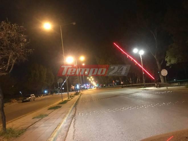 Πάτρα: Φωτίστηκε κόκκινη... για να τη βλέπουν οι οδηγοί
