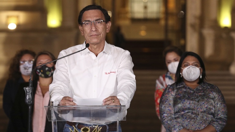 Περού: Θετικός στον κορονοϊό ο πρώην πρόεδρος Βισκάρα παρά τον εμβολιασμό του