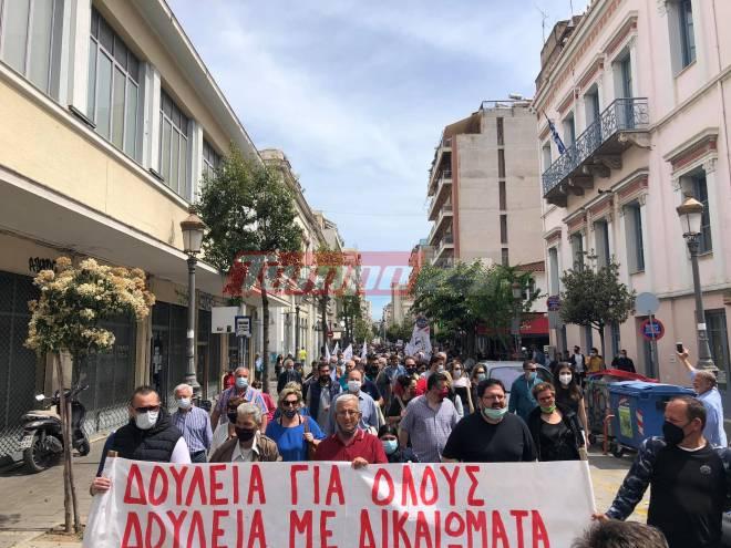 Πάτρα-Εργατική Πρωτομαγιά: Ολοκληρώθηκε η πορεία με συμμετοχή χιλιάδων ατόμων - ΒΙΝΤΕΟ - ΦΩΤΟ