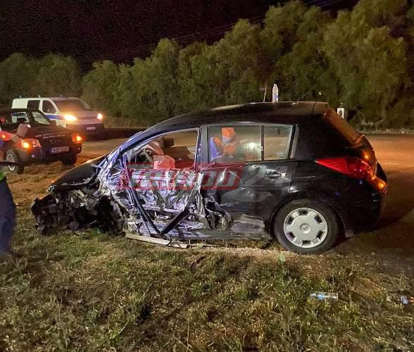 Πατρών - Πύργου: Τροχαίο στα Σαγέικα με 5 τραυματίες-Το ένα όχημα κατέληξε σε χωράφι ΦΩΤΟΓΡΑΦΙΕΣ