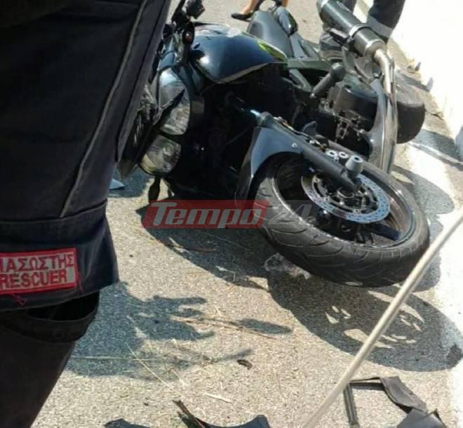 Πάτρα: Σοβαρό τροχαίο κοντά στα διόδια του Ρίου - Τραυματίστηκε 28χρονος μοτοσικλετιστής ΝΕΟΤΕΡΑ (ΦΩΤΟ)