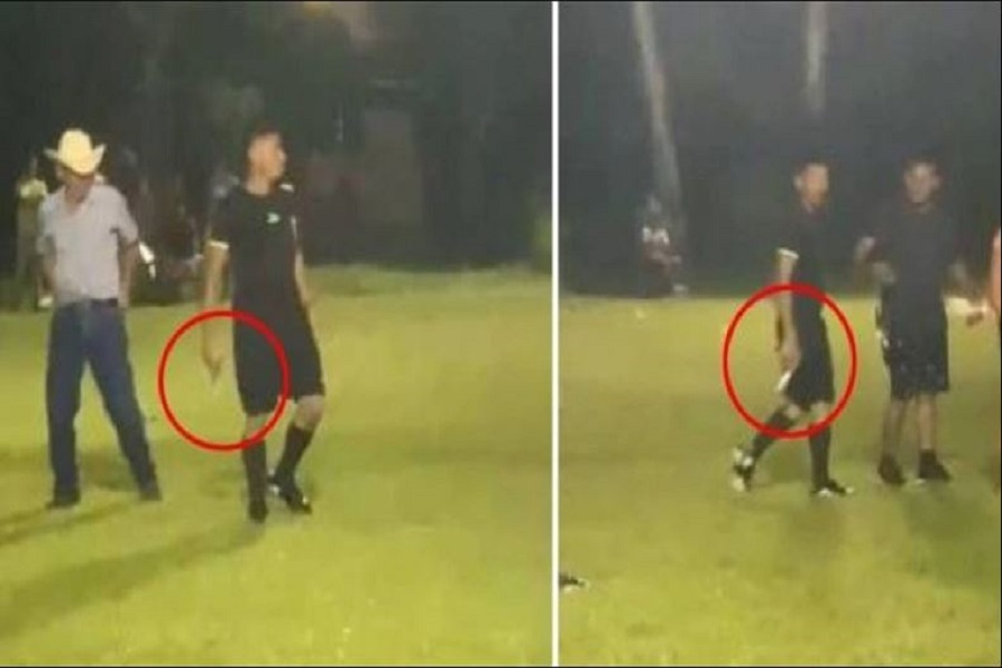 Απίστευτο – Διαιτητής στην Ονδούρα έβγαλε πιστόλι ΒΙΝΤΕΟ