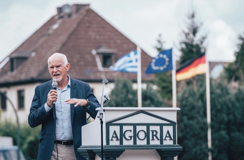 Ο Γιώργος A. Παπανδρέου σε εκδήλωση του SPD στο Castrop-Rauxel στη Γερμανία